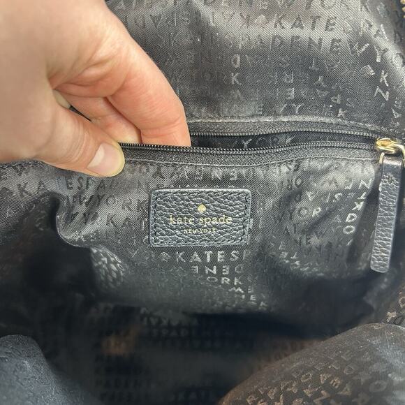 Kate Spade New York Jackson Leather Backpack Size Medium Black - Picture 10 of 11